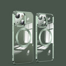 For iPhone 13 MagSafe Magnetic Electroplated Phone Case(Dark Green)