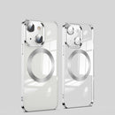 For iPhone 13 MagSafe Magnetic Electroplated Phone Case(Silver)