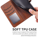 For Samsung Galaxy A23 4G Embossed Happy Cat Pattern Leather Phone Case(Brown)