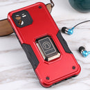 For Samsung Galaxy A03 164mm EU Version Ring Holder Non-slip Armor Phone Case(Red)
