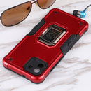 For Samsung Galaxy A03 164mm EU Version Ring Holder Non-slip Armor Phone Case(Red)