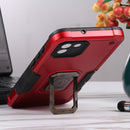 For Samsung Galaxy A03 164mm EU Version Ring Holder Non-slip Armor Phone Case(Red)