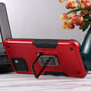 For Samsung Galaxy A03 164mm EU Version Ring Holder Non-slip Armor Phone Case(Red)