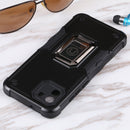 For Samsung Galaxy A03 164mm EU Version Ring Holder Non-slip Armor Phone Case(Black)