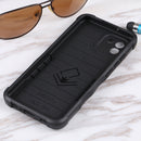 For Samsung Galaxy A03 164mm EU Version Ring Holder Non-slip Armor Phone Case(Black)