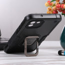 For Samsung Galaxy A03 164mm EU Version Ring Holder Non-slip Armor Phone Case(Black)