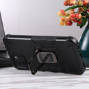 For Samsung Galaxy A03 164mm EU Version Ring Holder Non-slip Armor Phone Case(Black)