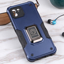 For Samsung Galaxy A03 164mm EU Version Ring Holder Non-slip Armor Phone Case(Blue)