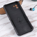 For Samsung Galaxy A03 164mm EU Version Ring Holder Non-slip Armor Phone Case(Blue)
