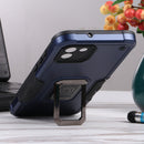 For Samsung Galaxy A03 164mm EU Version Ring Holder Non-slip Armor Phone Case(Blue)