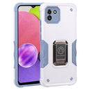For Samsung Galaxy A03 164mm EU Version Ring Holder Non-slip Armor Phone Case(White)