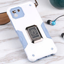 For Samsung Galaxy A03 164mm EU Version Ring Holder Non-slip Armor Phone Case(White)
