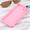 For Samsung Galaxy A03 164mm EU Version Ring Holder Non-slip Armor Phone Case(Pink)