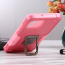 For Samsung Galaxy A03 164mm EU Version Ring Holder Non-slip Armor Phone Case(Pink)