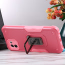 For Samsung Galaxy A03 164mm EU Version Ring Holder Non-slip Armor Phone Case(Pink)