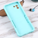 For Samsung Galaxy A03 164mm EU Version Ring Holder Non-slip Armor Phone Case(Mint Green)