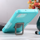 For Samsung Galaxy A03 164mm EU Version Ring Holder Non-slip Armor Phone Case(Mint Green)