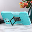 For Samsung Galaxy A03 164mm EU Version Ring Holder Non-slip Armor Phone Case(Mint Green)