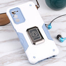 For Samsung Galaxy A03s 165.8mm US Version Ring Holder Non-slip Armor Phone Case(White)
