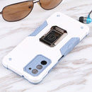 For Samsung Galaxy A03s 165.8mm US Version Ring Holder Non-slip Armor Phone Case(White)