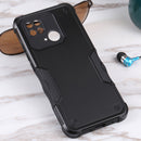 For Xiaomi Redmi 10C Non-slip Armor Phone Case without Ring Holder(Black)