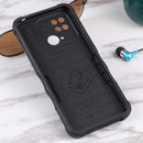 For Xiaomi Redmi 10C Non-slip Armor Phone Case without Ring Holder(Black)