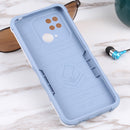 For Xiaomi Redmi 10C Non-slip Armor Phone Case without Ring Holder(White)