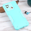 For Xiaomi Redmi 10C Non-slip Armor Phone Case without Ring Holder(Mint Green)