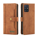 For Samsung Galaxy A51 4G Case Craft Multifunctional Horizontal Flip Leather Phone Case(Brown)