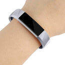 For Fitbit Alta / Alta HR Metal-color Watch Band Belt Buckle Watch Band(Silver)