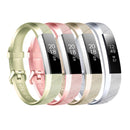 For Fitbit Alta / Alta HR Metal-color Watch Band Belt Buckle Watch Band(Silver)