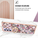 For Samsung Galaxy A23 Electroplating IMD TPU Phone Case with Ring(Pink Scales)