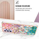 For Samsung Galaxy A23 Electroplating IMD TPU Phone Case with Ring(Colorful Scales)