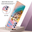 For Samsung Galaxy A23 Electroplating IMD TPU Phone Case with Ring(Dream Butterfly)