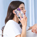 For Samsung Galaxy A23 Electroplating IMD TPU Phone Case with Ring(Purple Flower)