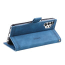For Samsung Galaxy A32 4G Splicing Leather Phone Case(Blue)