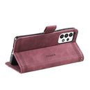 For Samsung Galaxy A33 5G Splicing Leather Phone Case(Red)