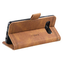 For Samsung Galaxy S10+ Splicing Leather Phone Case(Brown)