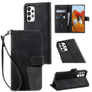 For Samsung Galaxy A23 5G Splicing Leather Phone Case(Black)