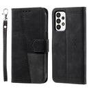 For Samsung Galaxy A23 5G Splicing Leather Phone Case(Black)