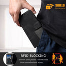 For Samsung Galaxy A23 5G Splicing Leather Phone Case(Black)