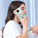 For Nokia G20 / G10 Electroplating Marble Pattern TPU Phone Case with Ring(Green 003)