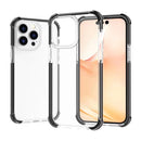 Acrylic Four Corners Shockproof Phone Case For iPhone 14 (Transparent Black)