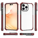 Acrylic Four Corners Shockproof Phone Case For iPhone 14 (Transparent Black)