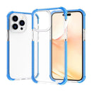 Acrylic Four Corners Shockproof Phone Case For iPhone 14 Pro (Transparent Blue)