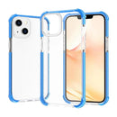 For iPhone 14 Plus Acrylic Four Corners Shockproof Phone Case (Transparent Blue)