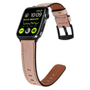 Retro Leather Watch Band For Apple Watch Series 7 41mm / 6&SE&5&4 40mm / 3&2&1 38mm(Pink)