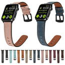 Retro Leather Watch Band For Apple Watch Series 7 41mm / 6&SE&5&4 40mm / 3&2&1 38mm(Wine Red)