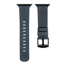 Retro Leather Watch Band For Apple Watch Series 7 45mm / 6&SE&5&4 44mm / 3&2&1 42mm(Blue)