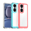 For Huawei P50 Colorful Series Acrylic + TPU Phone Case(Transparent)